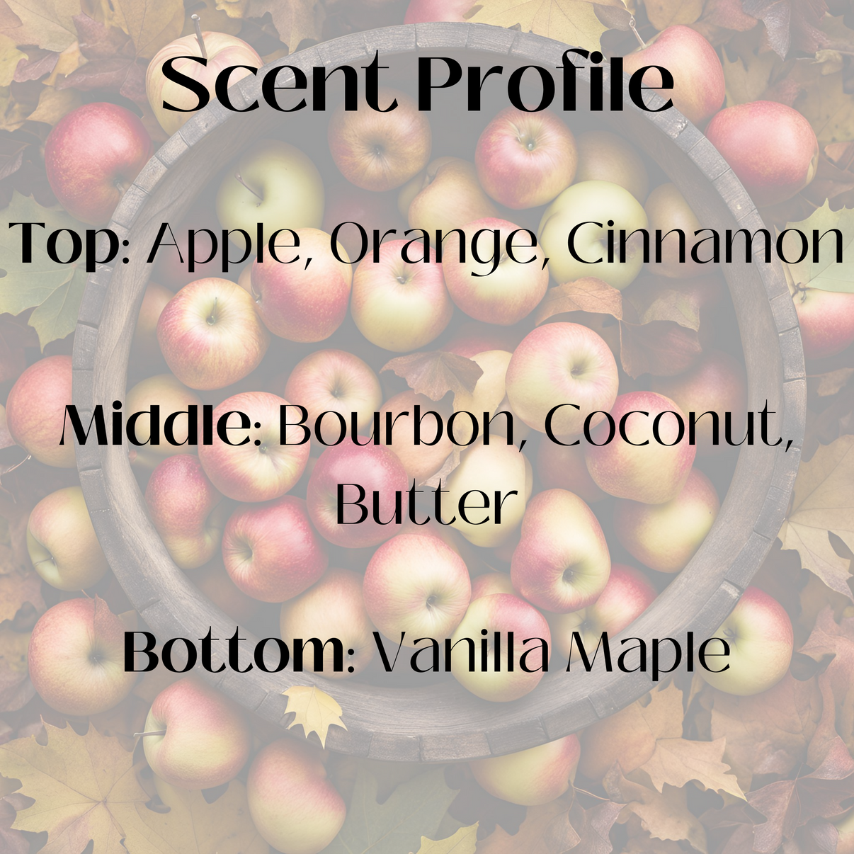 Apples and Maple Bourbon Wax Melt
