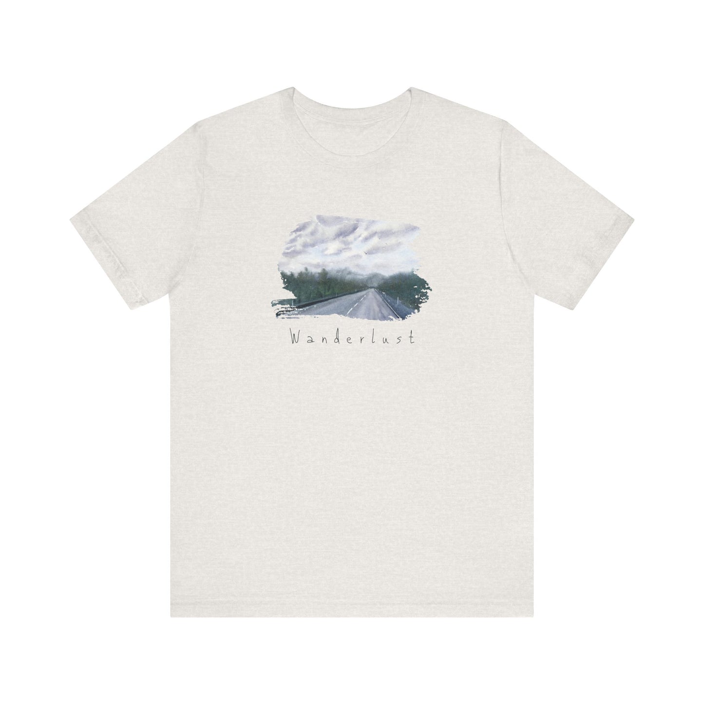 Wanderlust Tee - Road Trip Adventure Unisex Jersey Short Sleeve