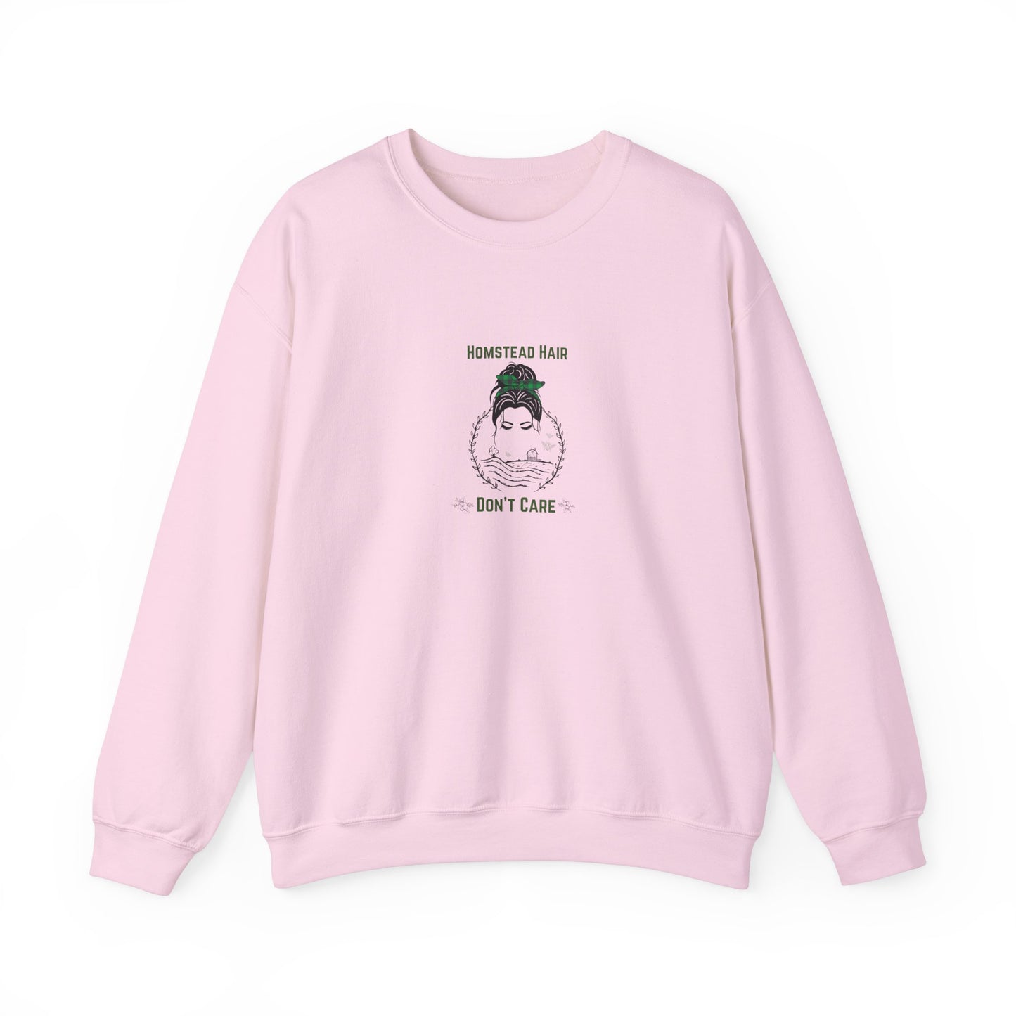 Homestead Hair, Don't Care Crewneck Sweatshirt