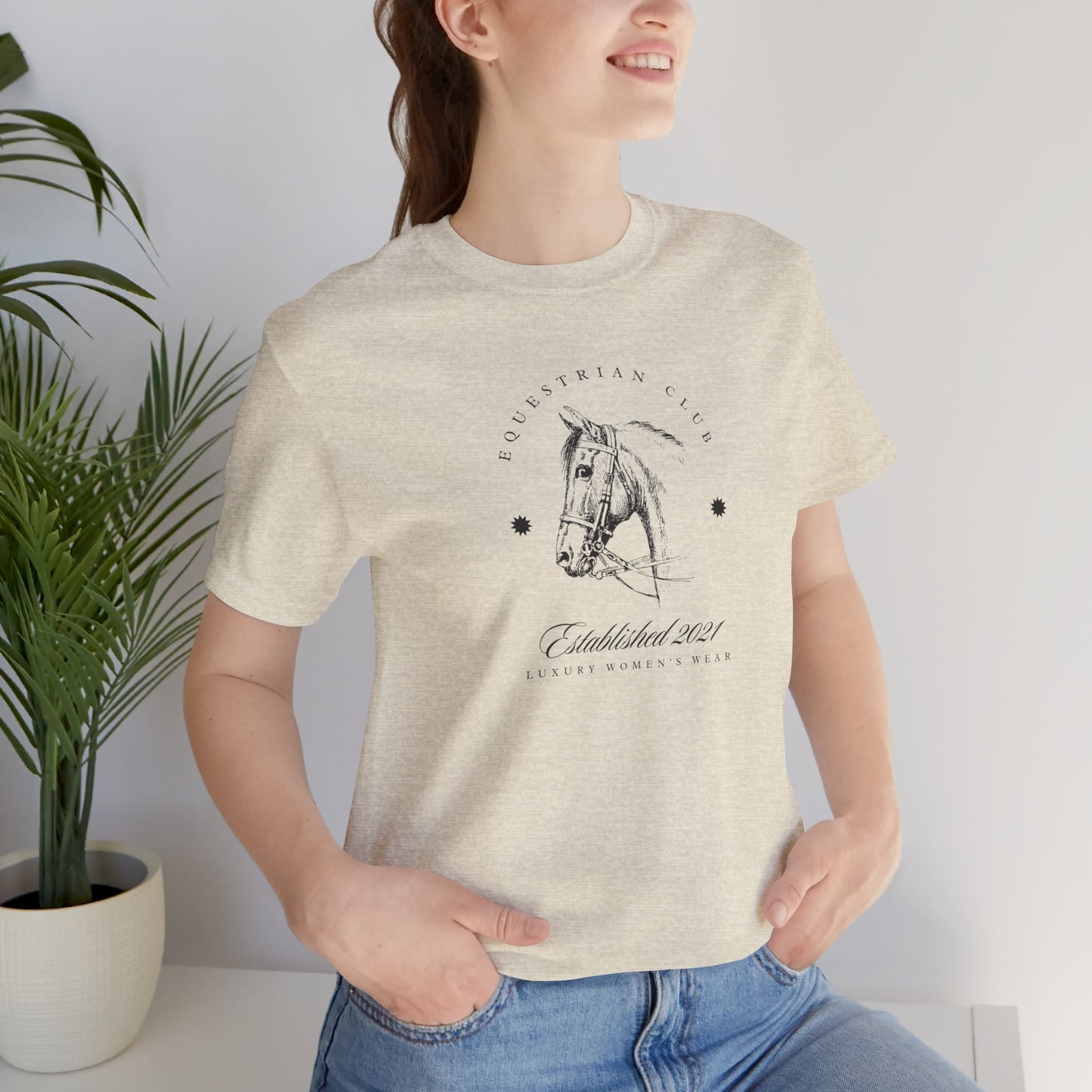 Equestrian Club Luxury Tee - Women's Fashion