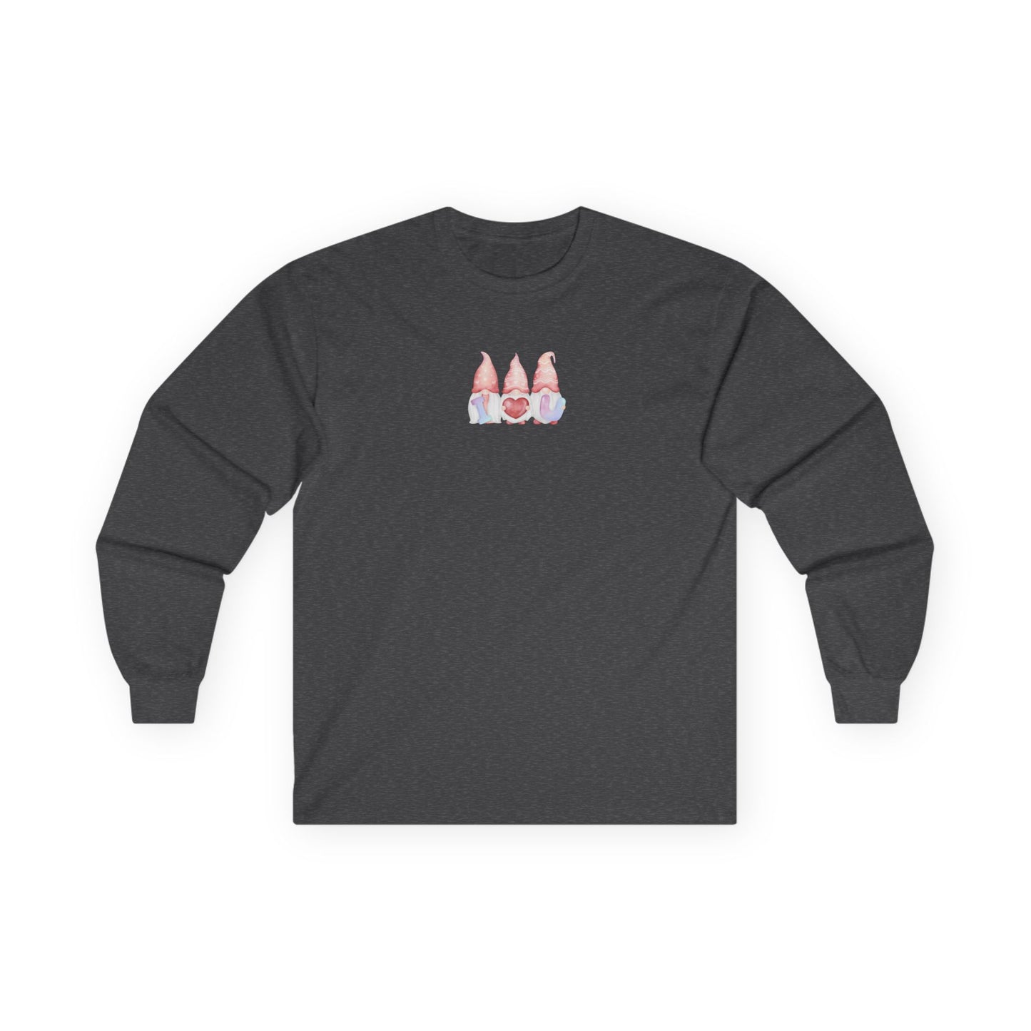 "Gnome-body Loves You More" Valentine's Long Sleeve Tee