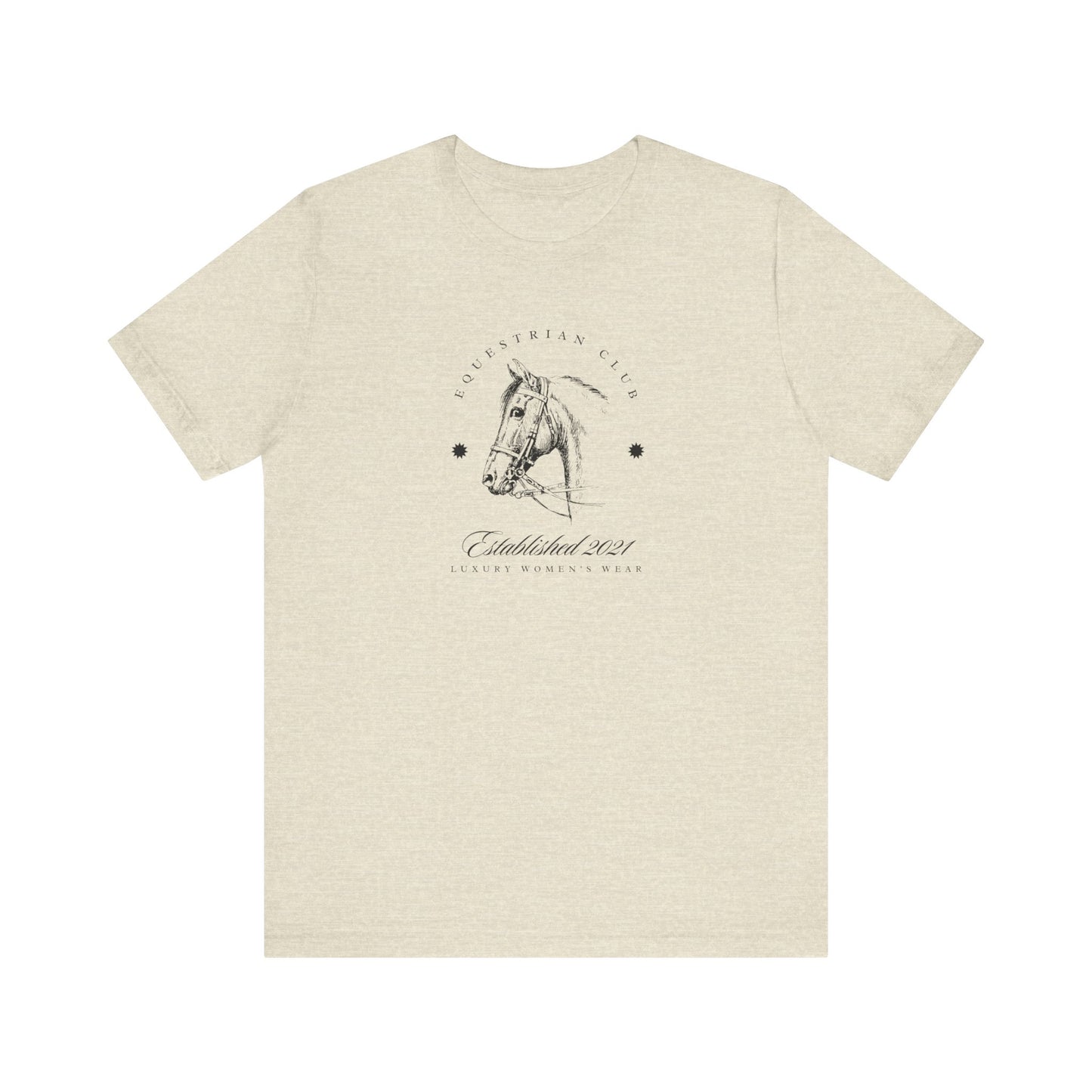 Equestrian Club Luxury Tee - Women's Fashion