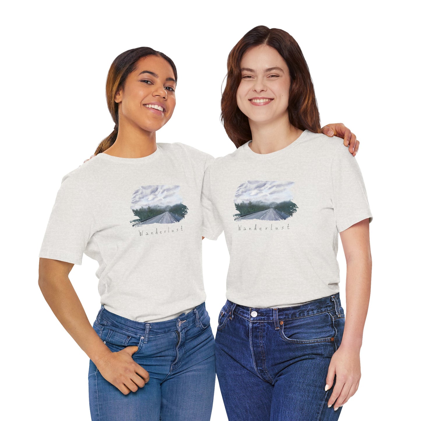 Wanderlust Tee - Road Trip Adventure Unisex Jersey Short Sleeve