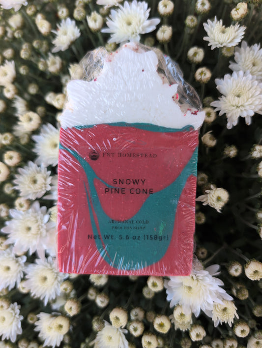 Snowy Pine Cone Frosted Soap